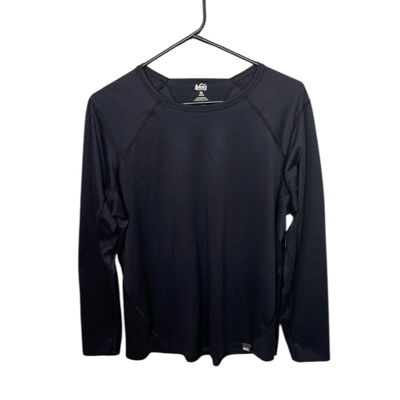 REI COOP WOMENS BLACK LONG SLEEVE SHIRT SIZE XL - Picture 1 of 5
